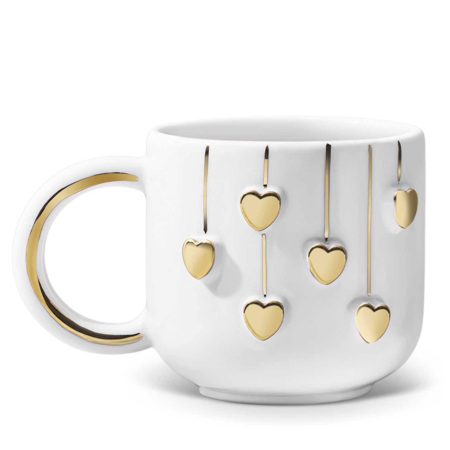 Gold Heart Cup / Mug - 300 ml