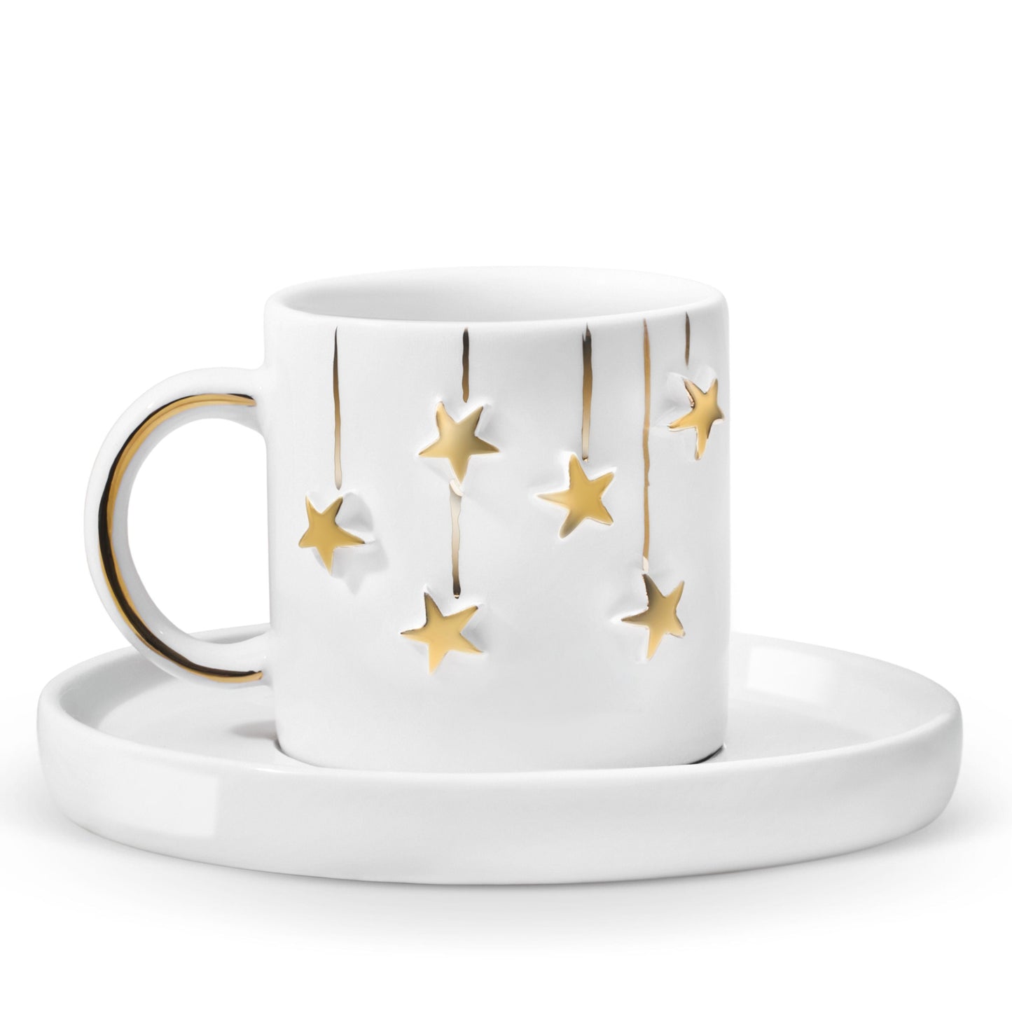 Gold Star 2-Piece Coffee Cup Set - 90 ml
